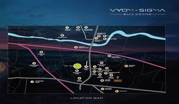 Vyom Sigma Avinea Location